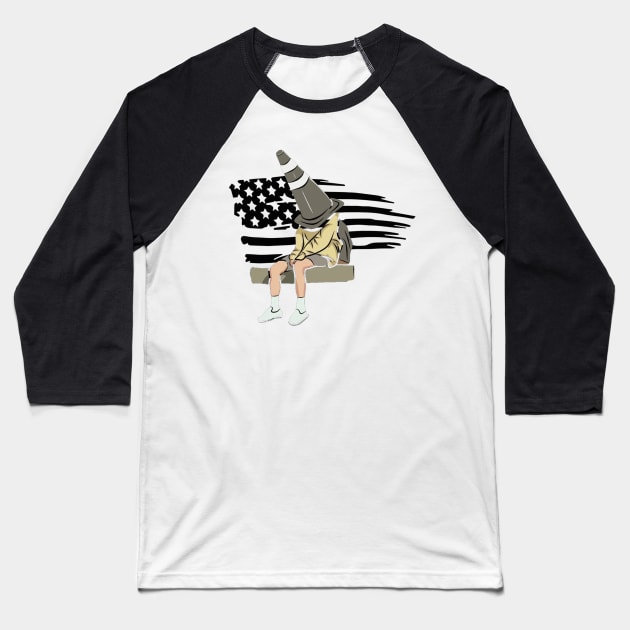 America street Baseball T-Shirt by Design Knight
